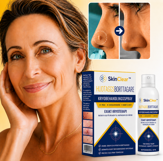 SkinClear™ Kryobehandlingsspray | Eliminerar vårtor och hudflikar på bara 5 dagar.