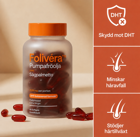 Folivéra™ | Fylligare, tjockare hår på 26 dagar med naturliga DHT-blockerare