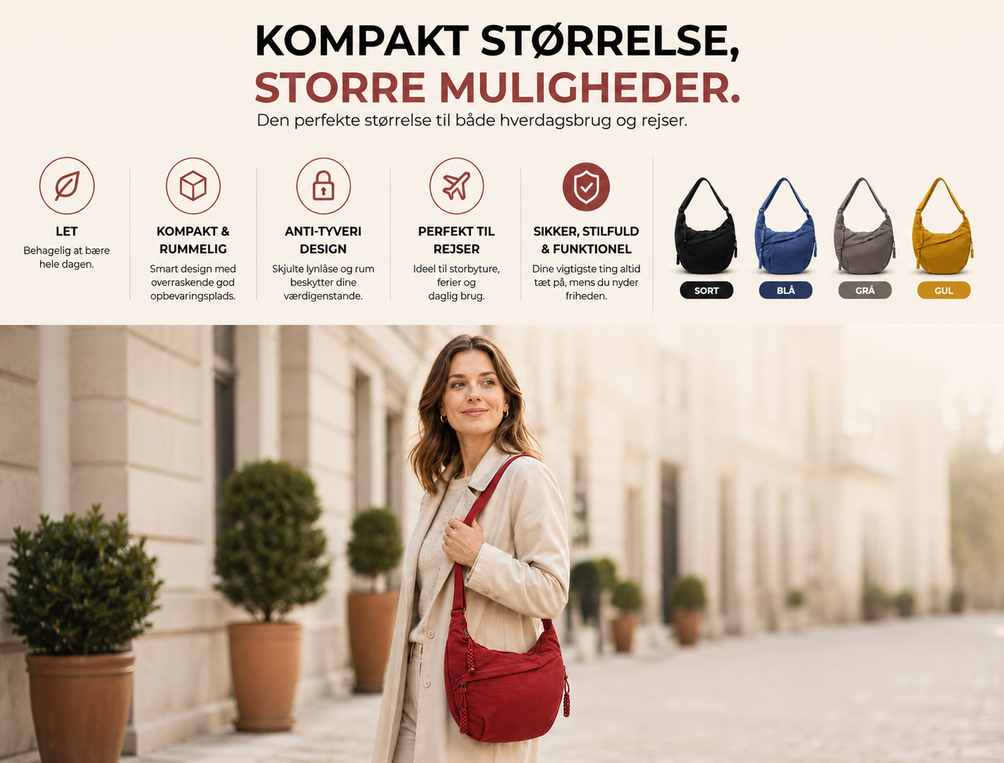 Lunéra™ | Tidlös elegans för alla tillfällen – En stilfull axelväska med en tidlös design som kombinerar elegans, komfort och funktionalitet.
