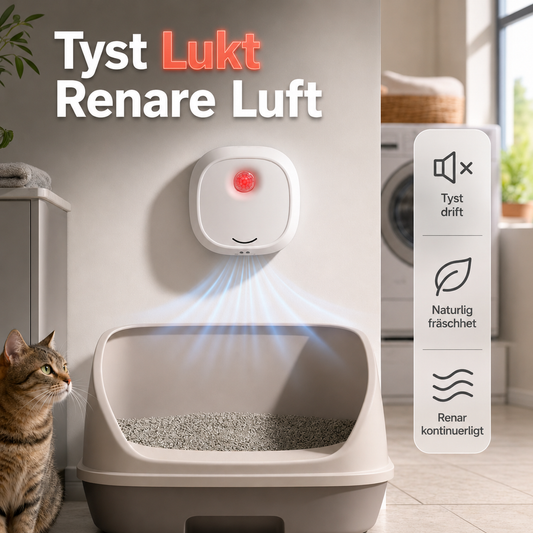 🏡 Tyst luktborttagare för hem med husdjur – Fräsch luft varje dag 🐾