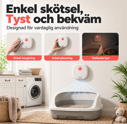 🏡 Tyst luktborttagare för hem med husdjur – Fräsch luft varje dag 🐾