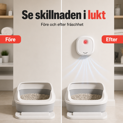 🏡 Tyst luktborttagare för hem med husdjur – Fräsch luft varje dag 🐾