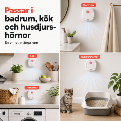 🏡 Tyst luktborttagare för hem med husdjur – Fräsch luft varje dag 🐾
