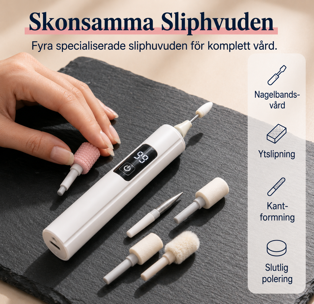 🎉 REA 2026 – 50 % rabatt på vår professionella elektriska nagelfil med 99 hastigheter!