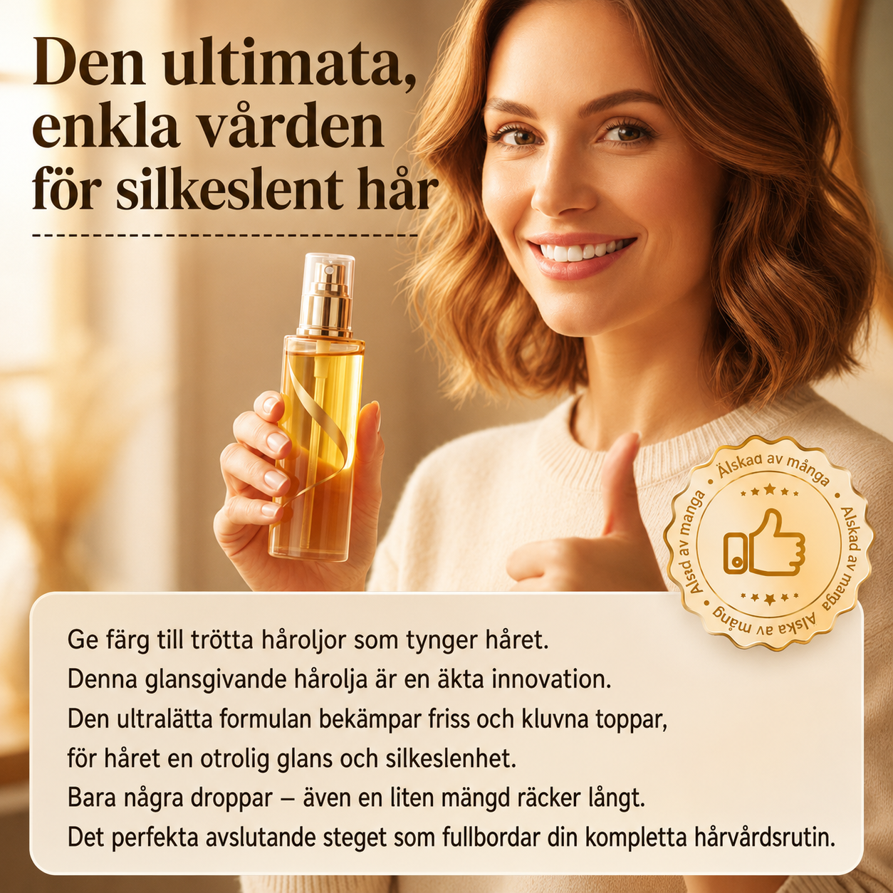 CurlSilk™ | Anti-friss & glans i en enda spray