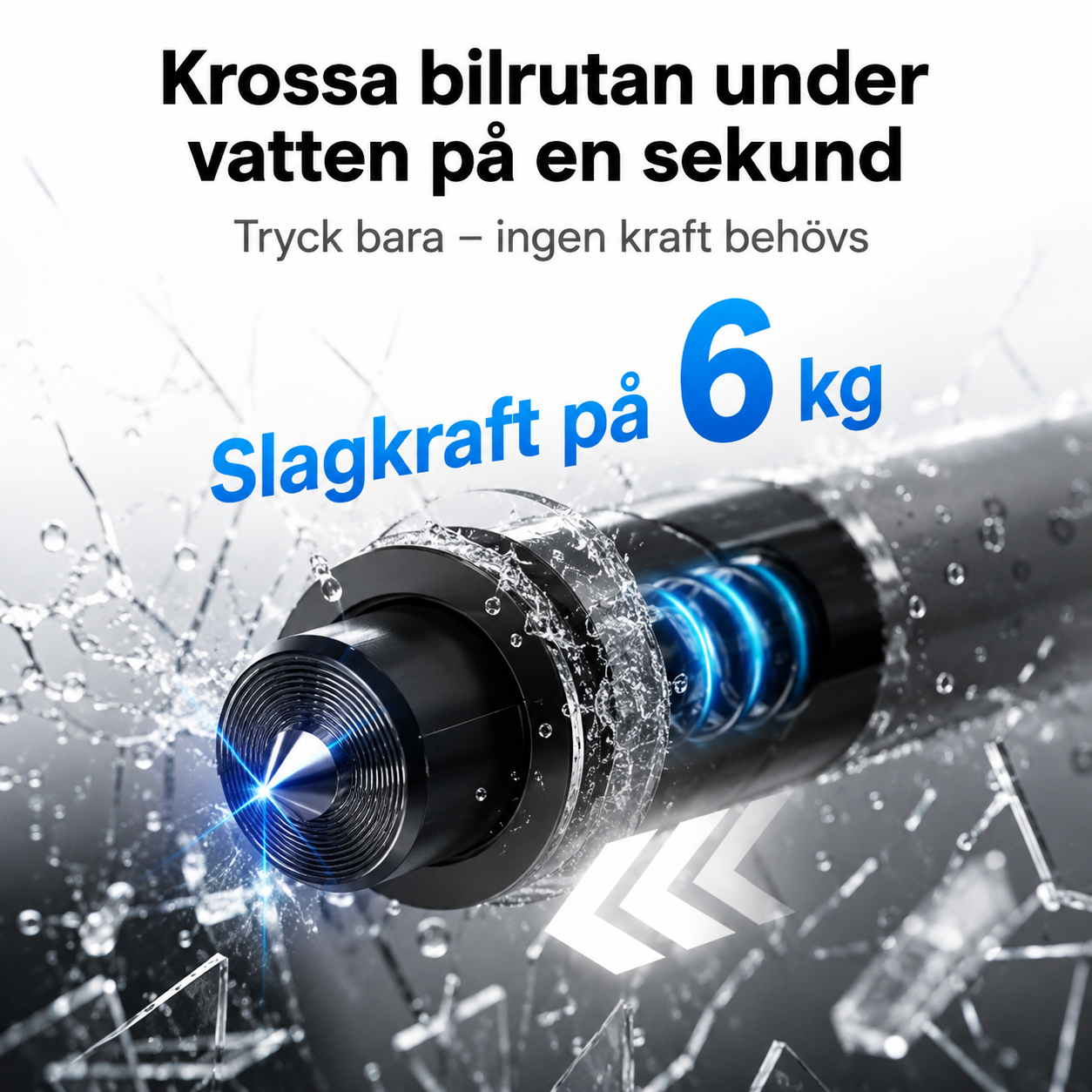 ⏰ Missa inte 50 % rabatt på detta kompakta nödverktyg med fönsterkrossare och säkerhetsbälteskniv – perfekt för alla bilägare!