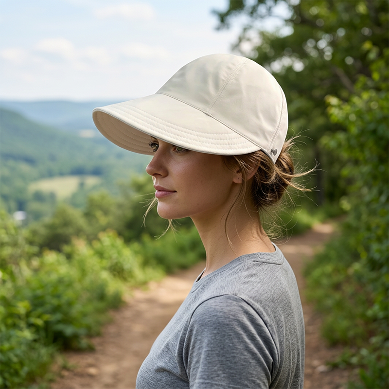 ☀️ 50 % RABATT JUST NU! 👒 Solhatt med öppning för hästsvans – lätt, luftig och med UPF 50+ samt justerbar passform. Perfekt för löpning, stranden och alla utomhusaktiviteter.