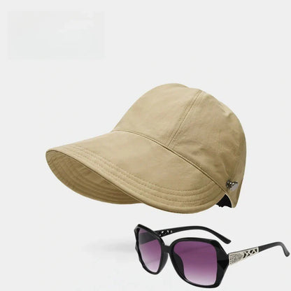 ☀️ 50 % RABATT JUST NU! 👒 Solhatt med öppning för hästsvans – lätt, luftig och med UPF 50+ samt justerbar passform. Perfekt för löpning, stranden och alla utomhusaktiviteter.