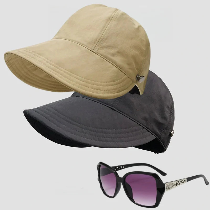 ☀️ 50 % RABATT JUST NU! 👒 Solhatt med öppning för hästsvans – lätt, luftig och med UPF 50+ samt justerbar passform. Perfekt för löpning, stranden och alla utomhusaktiviteter.