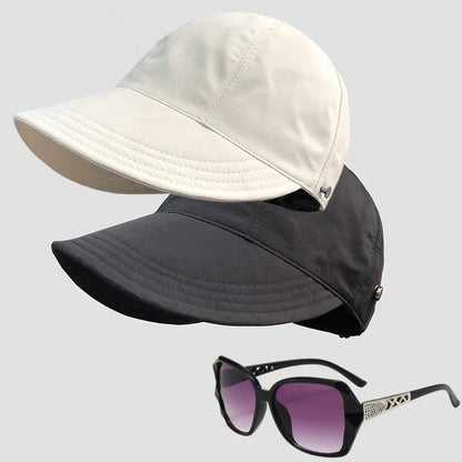 ☀️ 50 % RABATT JUST NU! 👒 Solhatt med öppning för hästsvans – lätt, luftig och med UPF 50+ samt justerbar passform. Perfekt för löpning, stranden och alla utomhusaktiviteter.